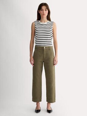 EVERLANE NWT Utility Straight-Leg Pant OLIVE SIZE 6
